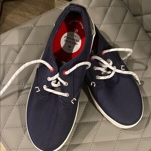 Sperry Blue and White Nautical Sneakers